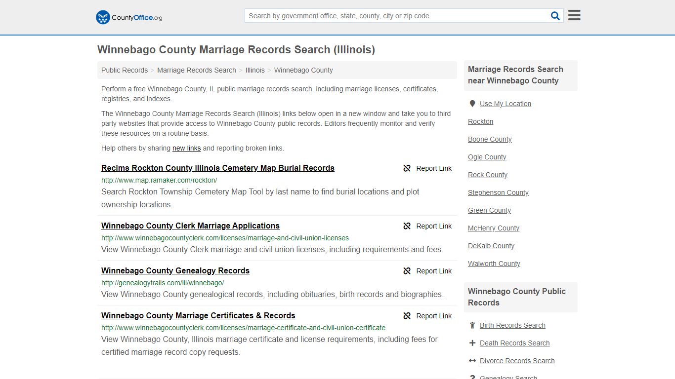 Marriage Records Search - Winnebago County, IL (Marriage ...